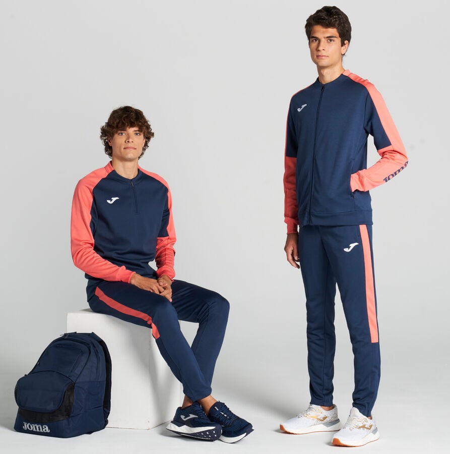 Sweatshirt sport junior garçon Joma Eco Championship Marine Orange saumon  6