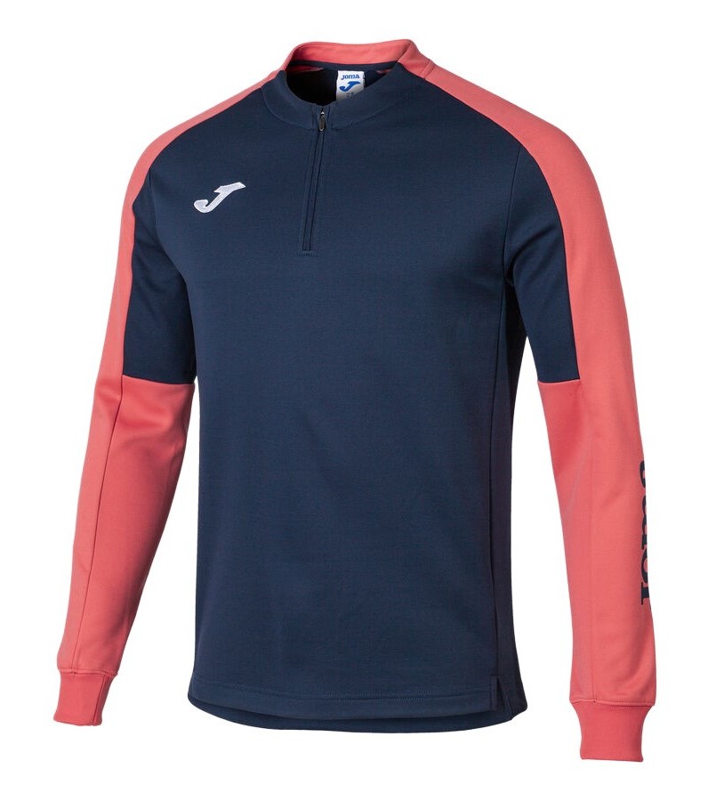 Sweatshirt sport junior garçon Joma Eco Championship Marine Orange saumon