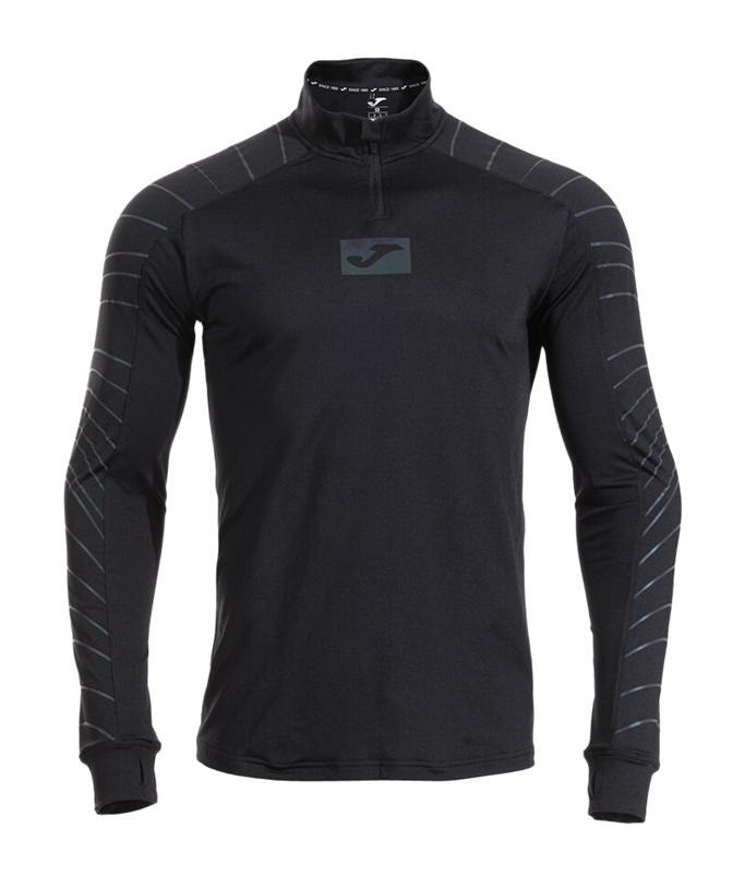 Sweatshirt running réfléchissant homme Joma R-night Noir