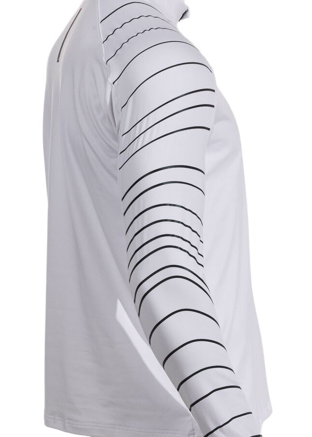 Sweatshirt running réfléchissant homme Joma R-night Blanc Noir 6