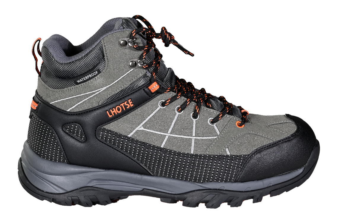 Chaussures randonnée montantes imperméables unisexe LHOTSE Chocard Gris anthracite Gris Orange 1