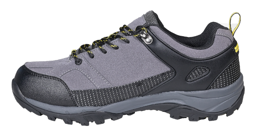 Chaussures randonnée basses imperméables unisexe LHOTSE Kiang Gris anthracite Gris Jaune 4