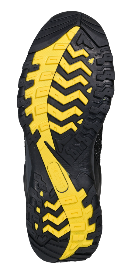 Chaussures randonnée basses imperméables unisexe LHOTSE Kiang Gris anthracite Gris Jaune 5
