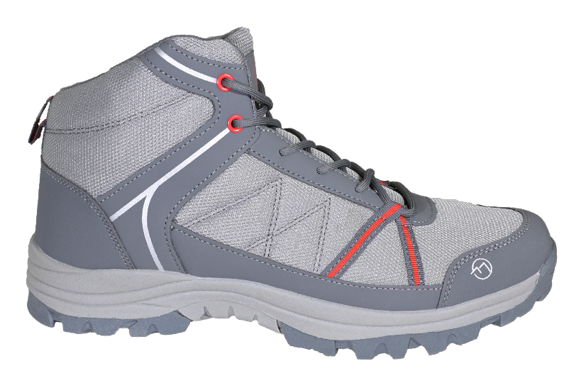 Chaussures randonnée montantes homme LHOTSE Genepi Gris Gris clair Rouge 2