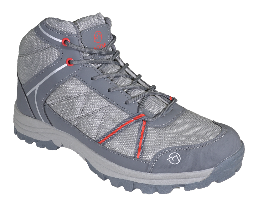 Chaussures randonnée montantes homme LHOTSE Genepi Gris Gris clair Rouge 1