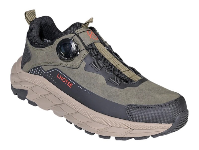 Chaussures randonnée basses homme LHOTSE Tozzie Vert kaki Gris anthracite Beige 1