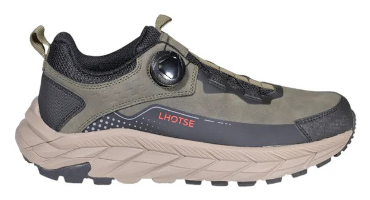 Chaussures randonnée basses homme LHOTSE Tozzie Vert kaki Gris anthracite Beige 2