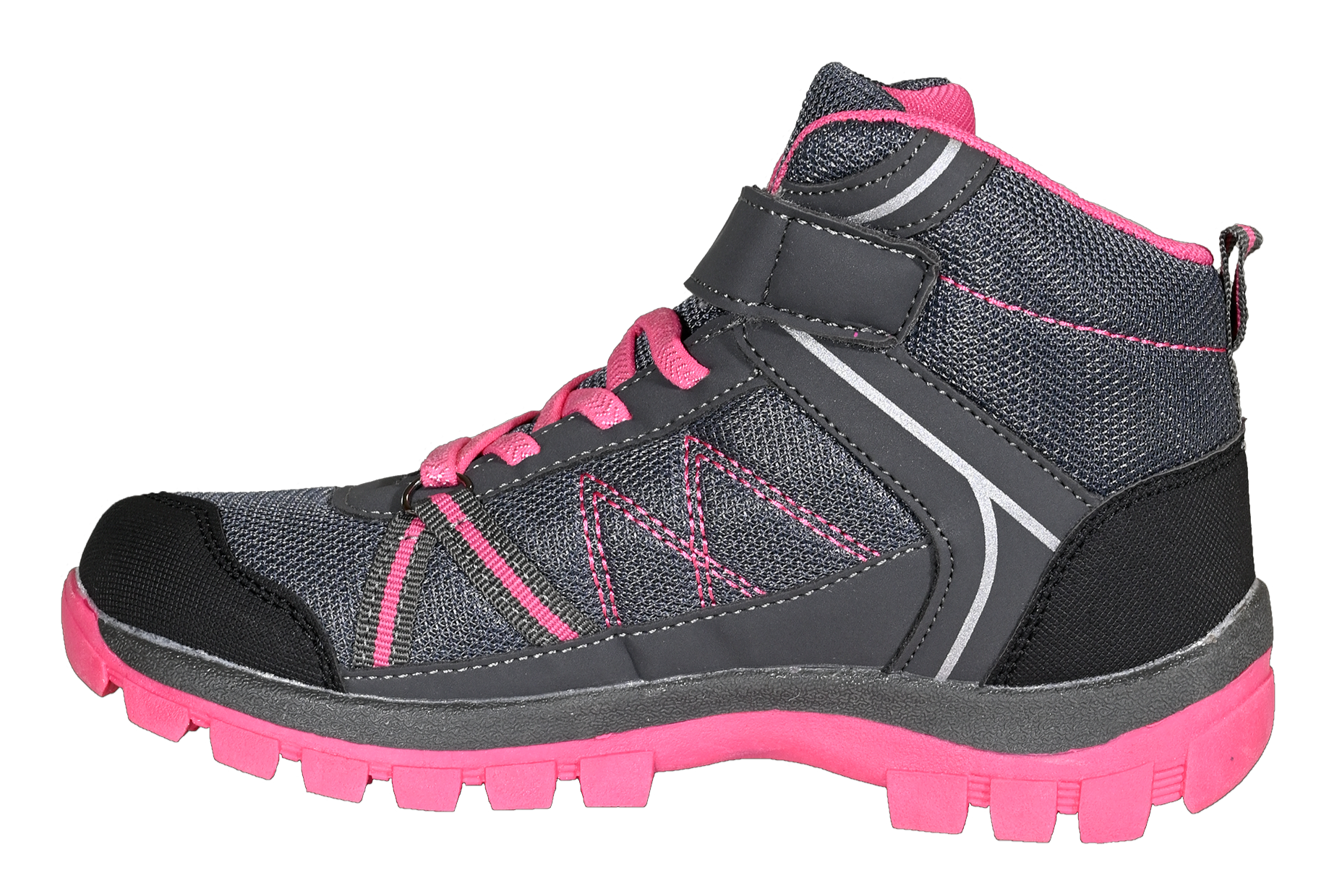 Chaussures randonnée montantes junior LHOTSE Luzule Violet Gris Rose 3