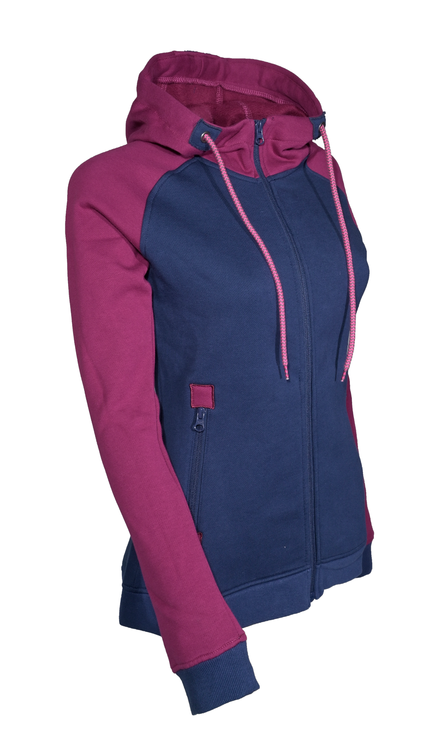 Sweat de sport avec capuche femme LHOTSE Olga Bleu marine Violet 4