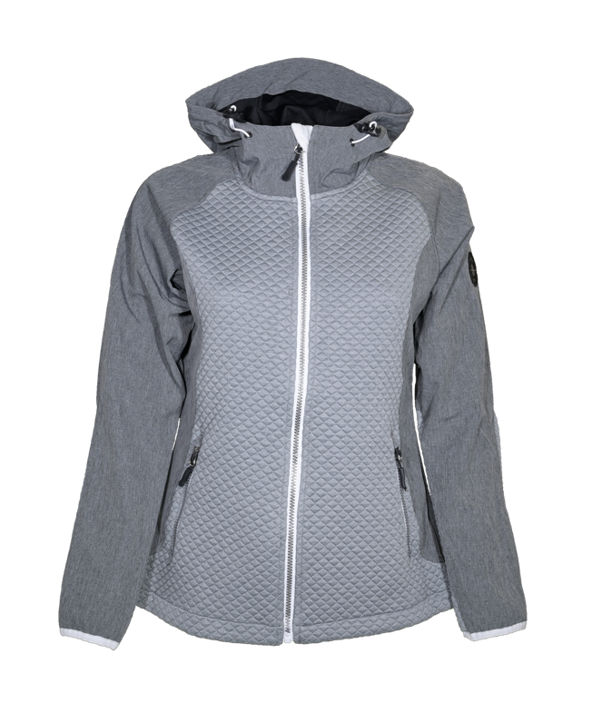 Veste softshell déperlante et respirante femme LHOTSE Gwen gris 1 (2)