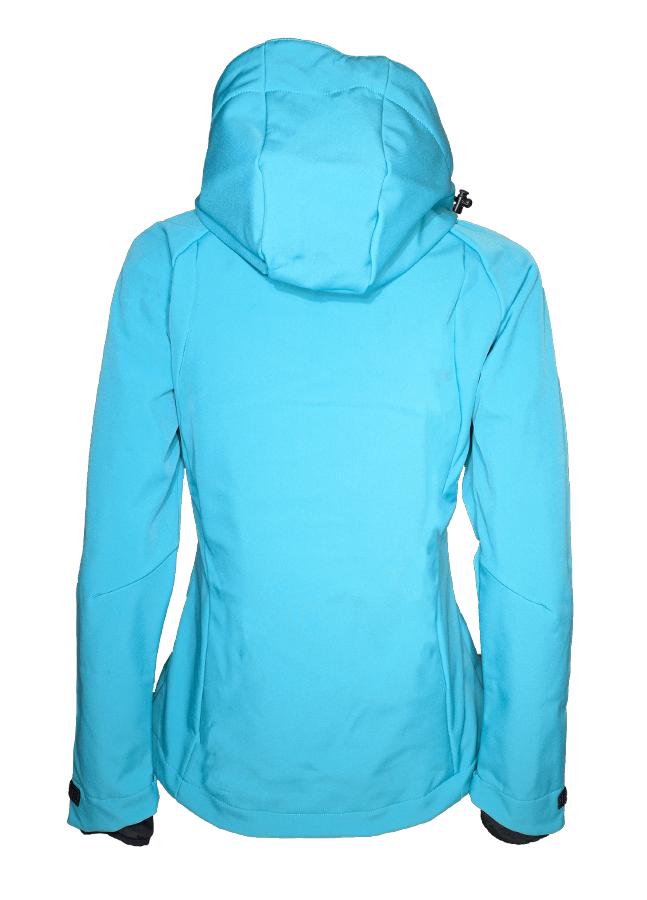 Veste softshell déperlante et respirante femme LHOTSE Joy Bleu turquoise 3