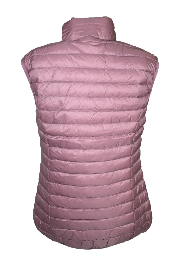 Doudoune de sport sans manches sans capuche femme LHOTSE Sabou Rose orchidée 2