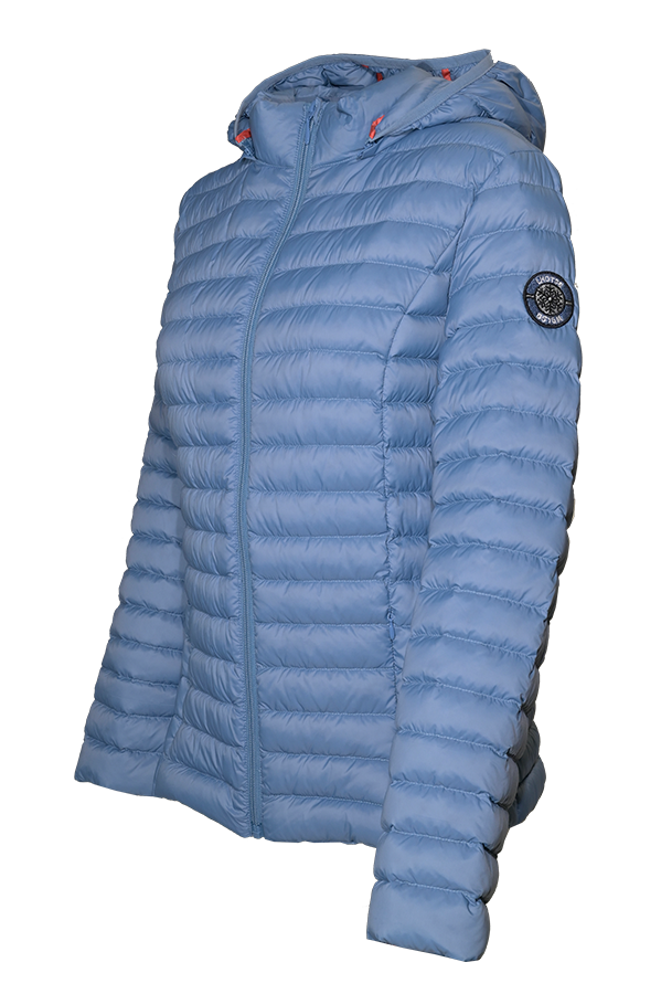 Doudoune de sport avec capuche amovible femme LHOTSE Kimi Bleu agate 2