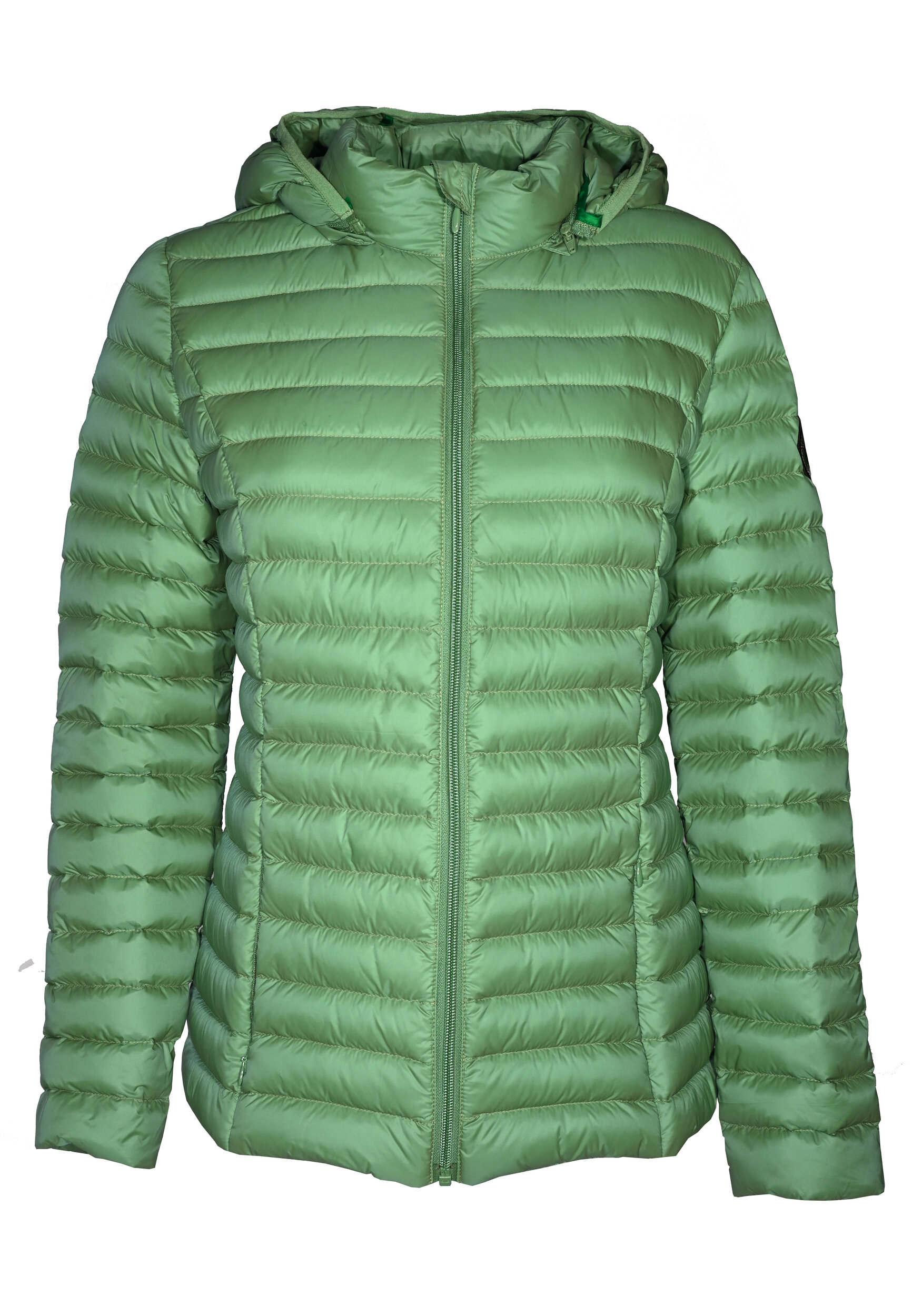 Doudoune de sport avec capuche amovible femme LHOTSE Kimi Vert 1