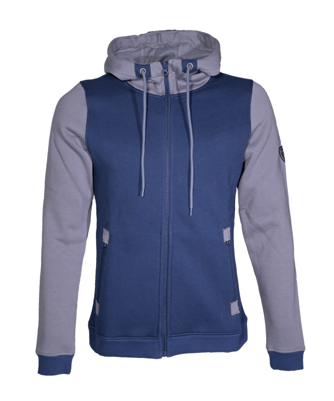 Sweat de sport avec capuche homme LHOTSE Oleg Bleu marine Gris 1 (2)