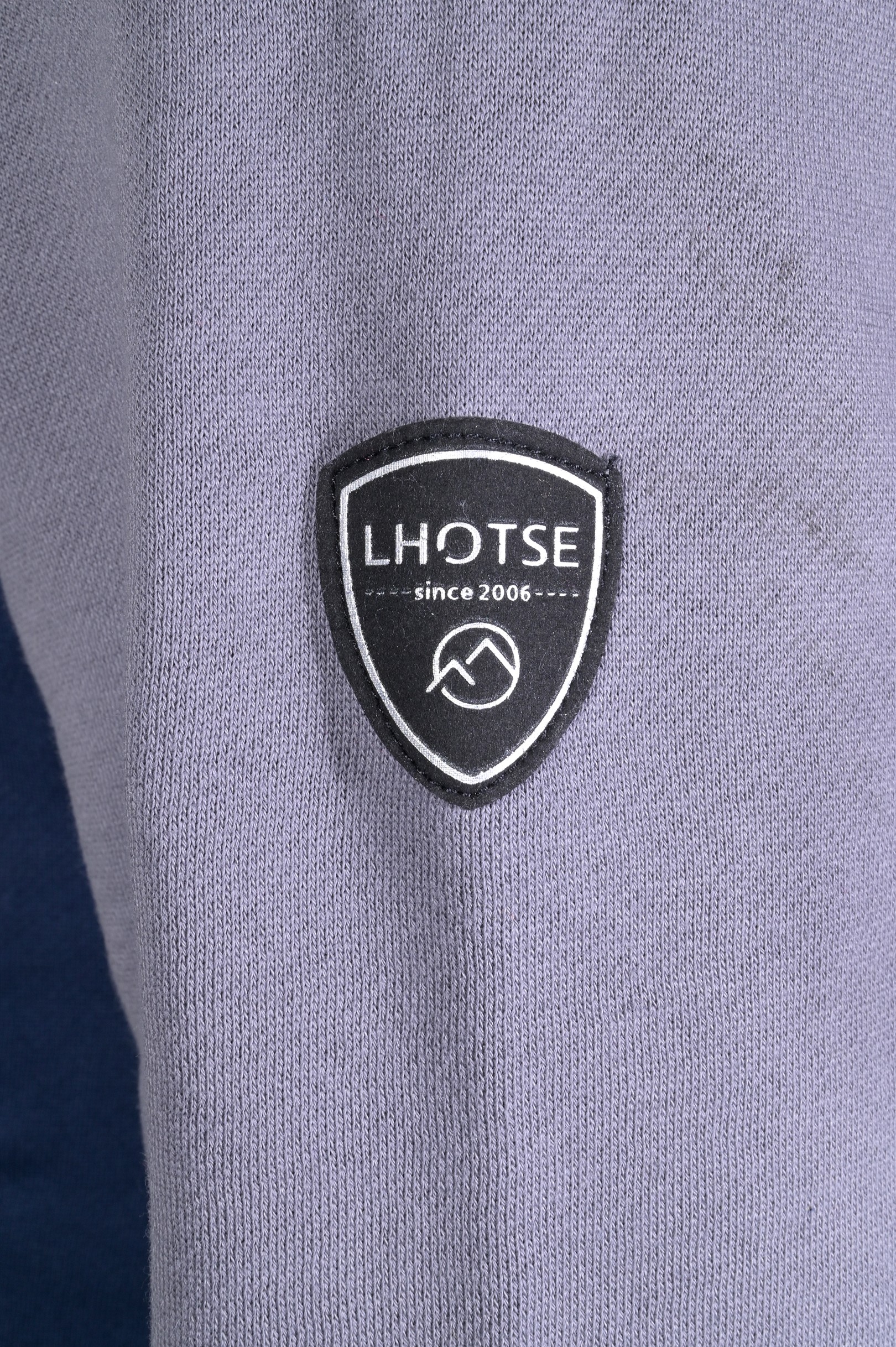 Sweat de sport avec capuche homme LHOTSE Oleg Bleu marine Gris 5