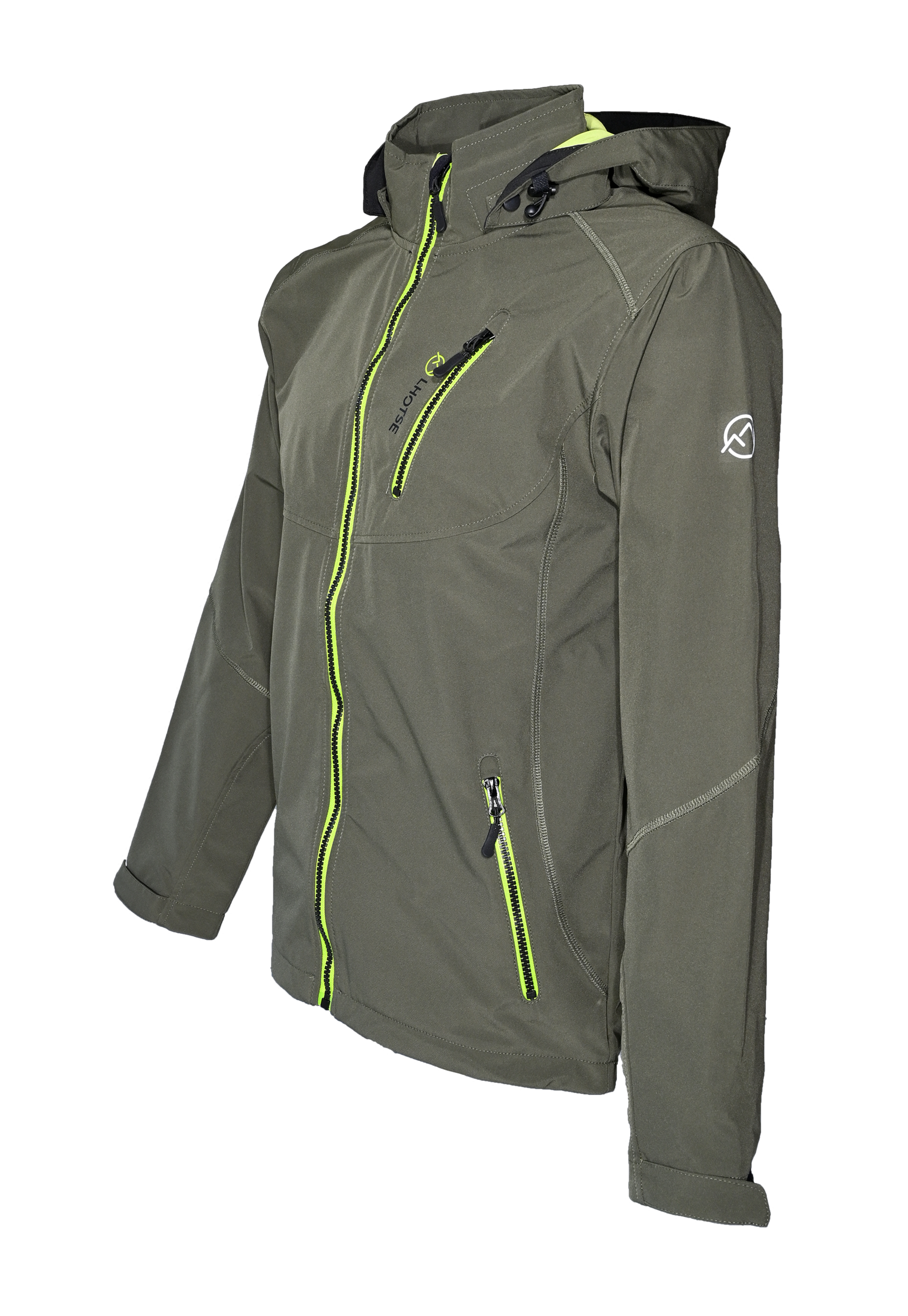 Veste softshell déperlante et respirante homme LHOTSE Sandro Vert olive 2