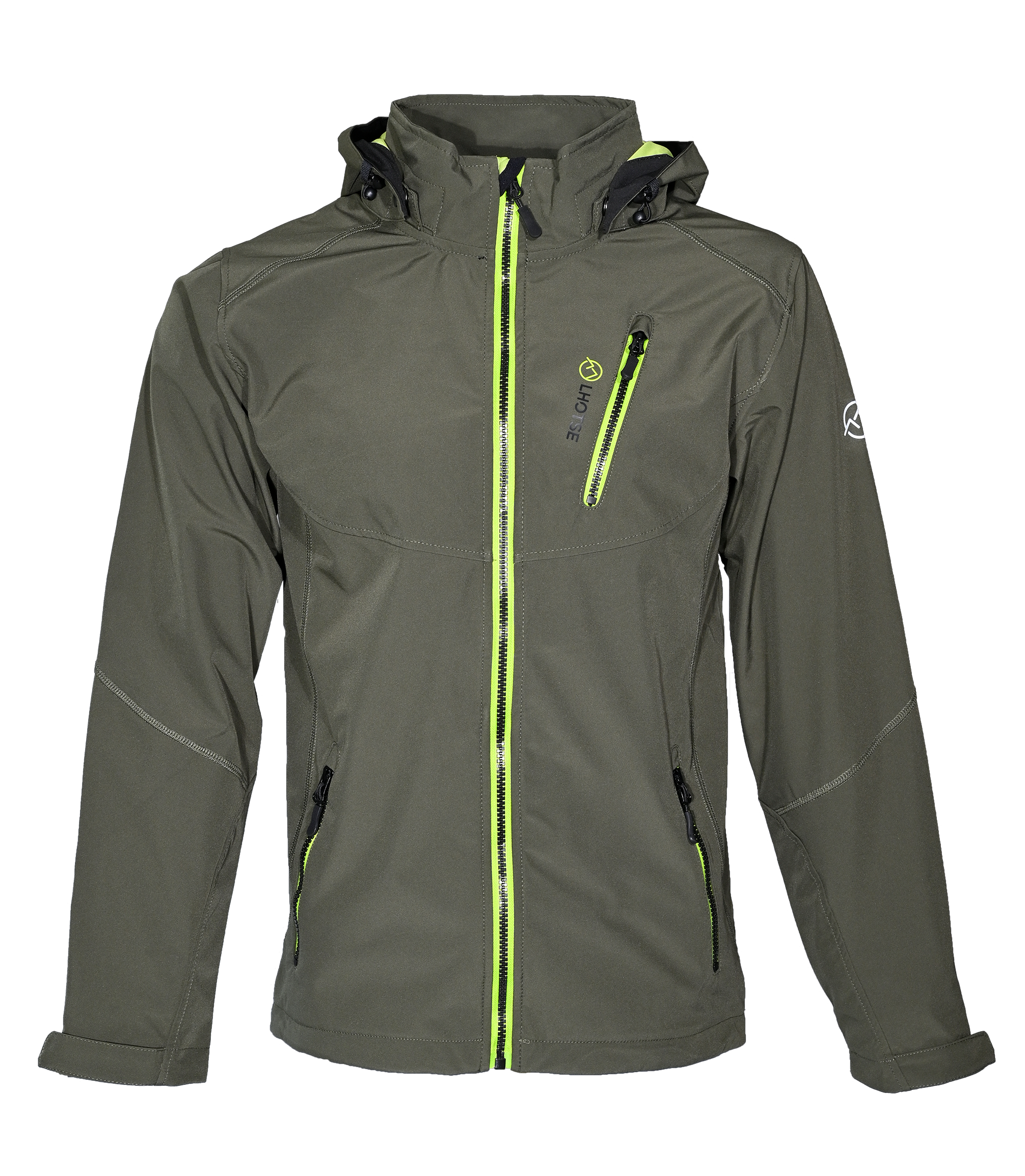 Veste softshell déperlante et respirante homme LHOTSE Sandro Vert olive 1