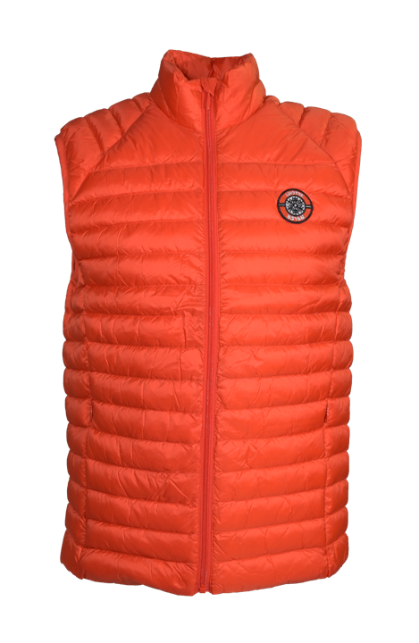 Doudoune de sport sans manches sans capuche homme LHOTSE Po Orange 1 (2)