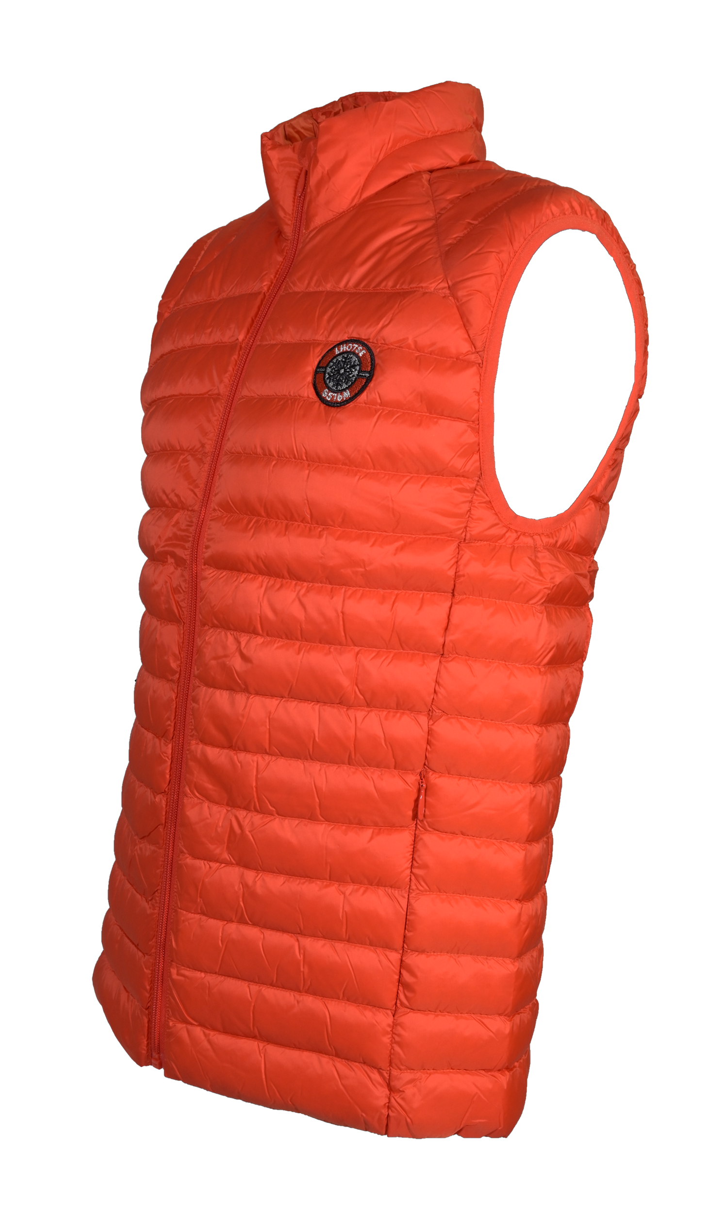 Doudoune de sport sans manches sans capuche homme LHOTSE Po Orange 2
