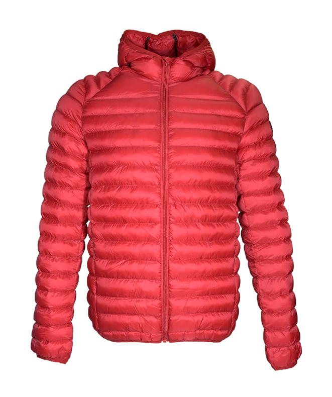 Doudoune de sport avec capuche homme LHOTSE Vadim Rouge tomate 1
