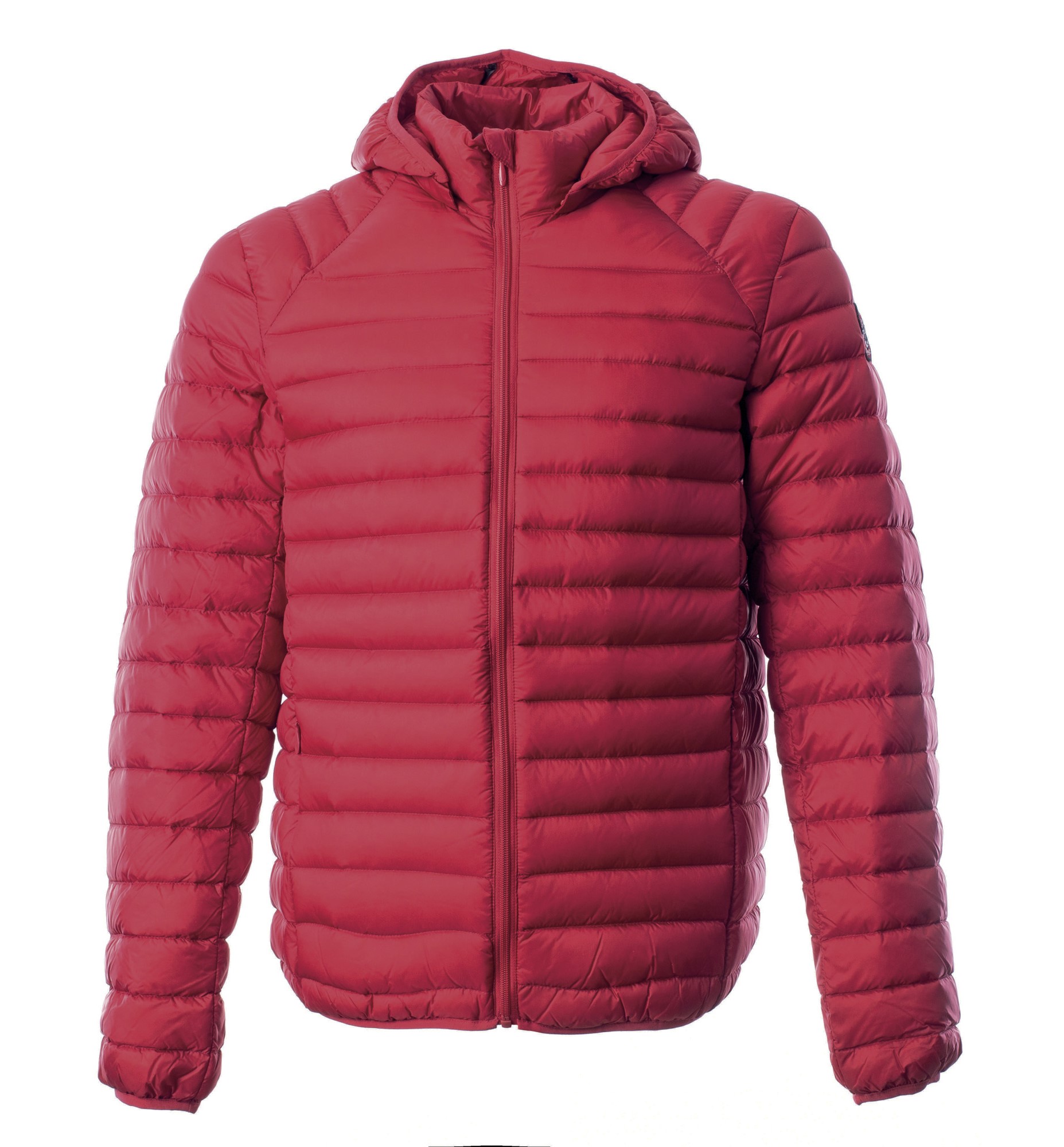 Doudoune de sport avec capuche amovible homme LHOTSE Coco Rouge tango 1