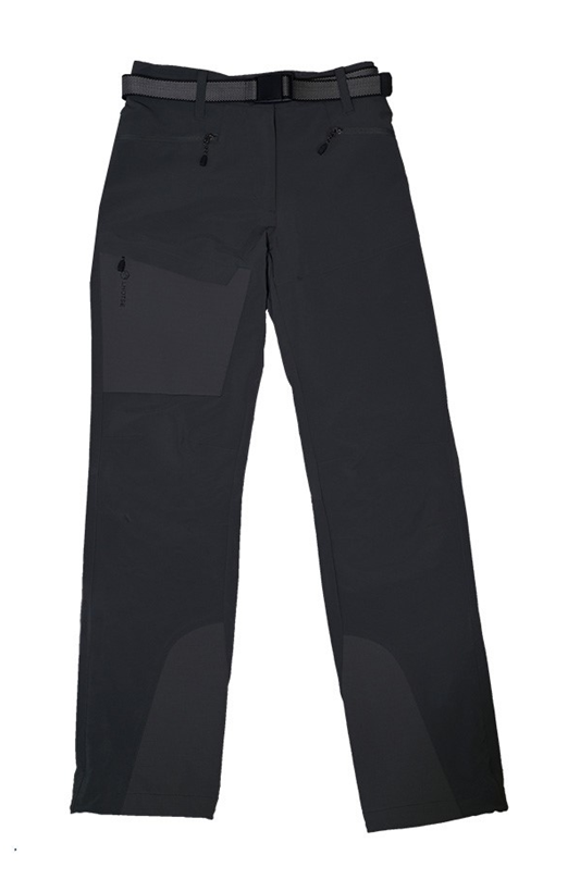 Pantalon de randonnée avec ceinture femme LHOTSE Eden Noir 1