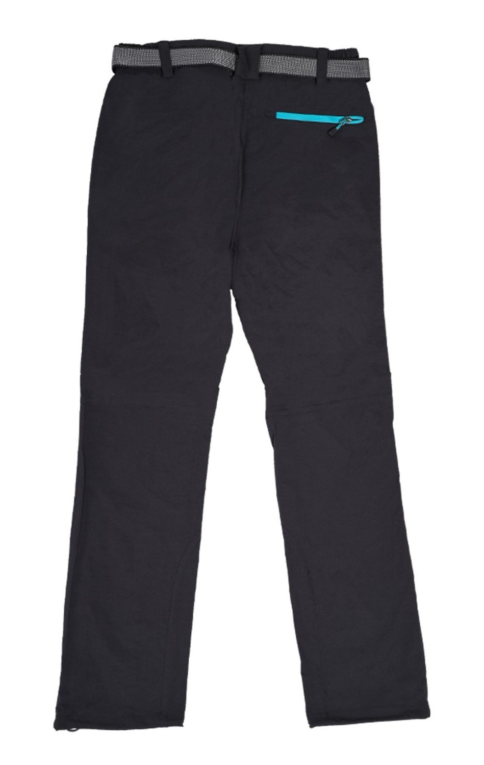 Pantalon de randonnée avec ceinture femme LHOTSE Julietta noir 2