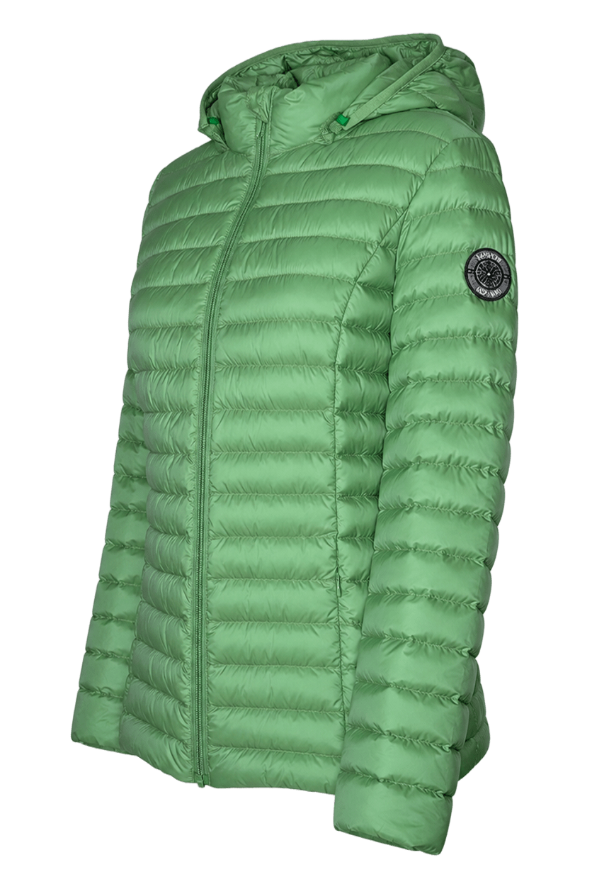 Doudoune de sport avec capuche amovible femme LHOTSE Kimi Vert 2