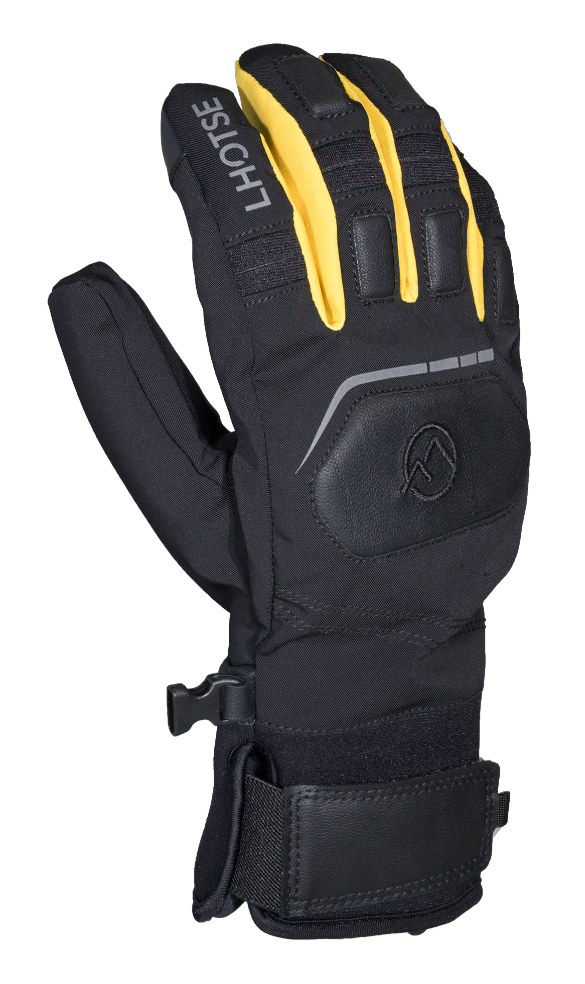 Gants chauds et imperméables homme LHOTSE Baki Noir jaune 1