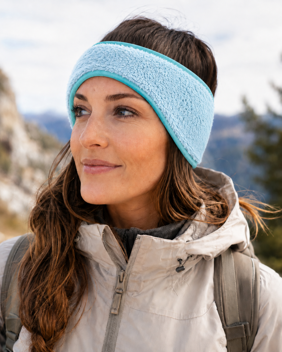 Bandeau de randonnée femme LHOTSE Apirka Bleu ciel 2