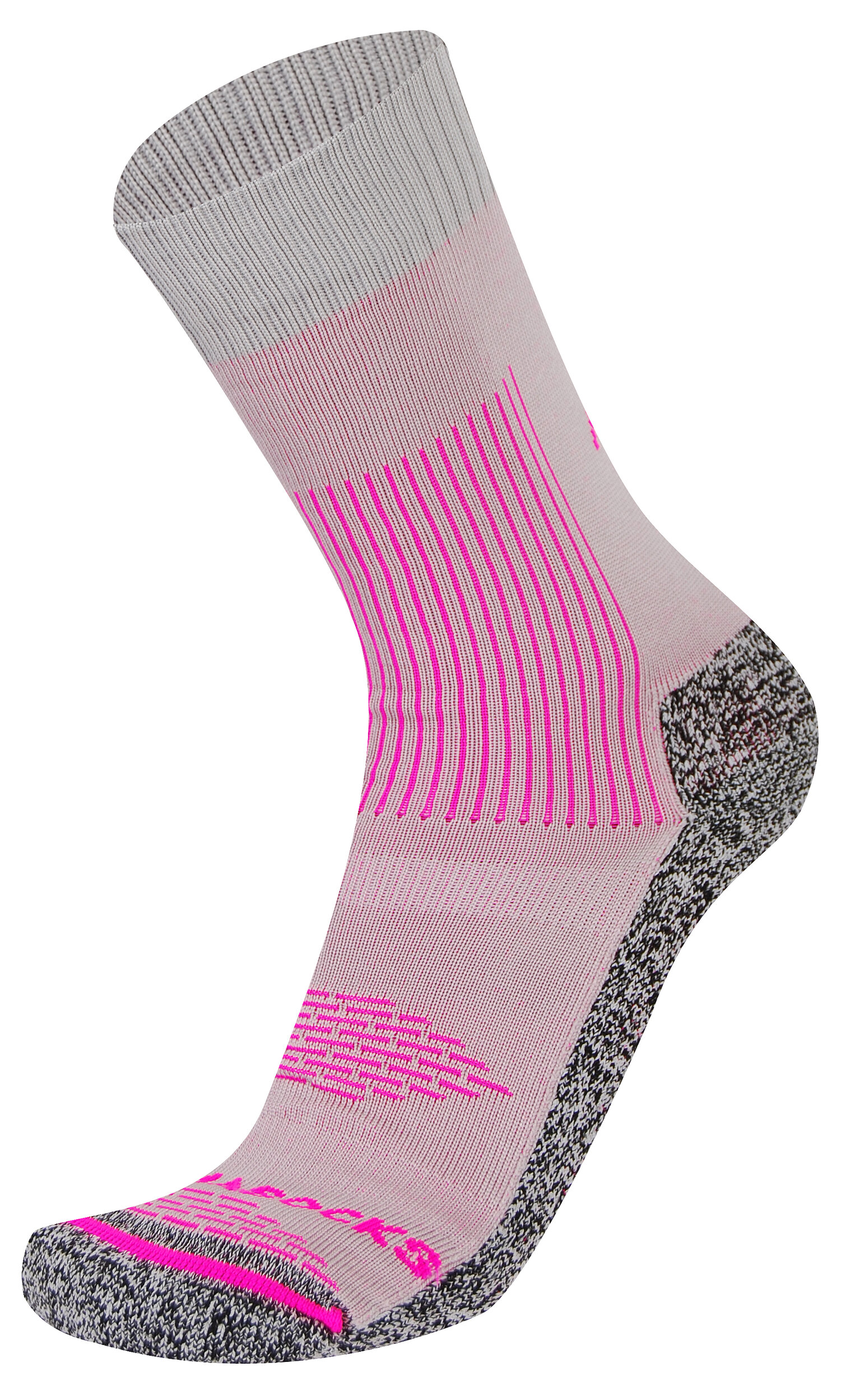 1079 Chaussettes jarrette marche-randonnée Rywan BI-CLIMASOCKS Randonnée Hiking Gris clair Gris Foncé Rose