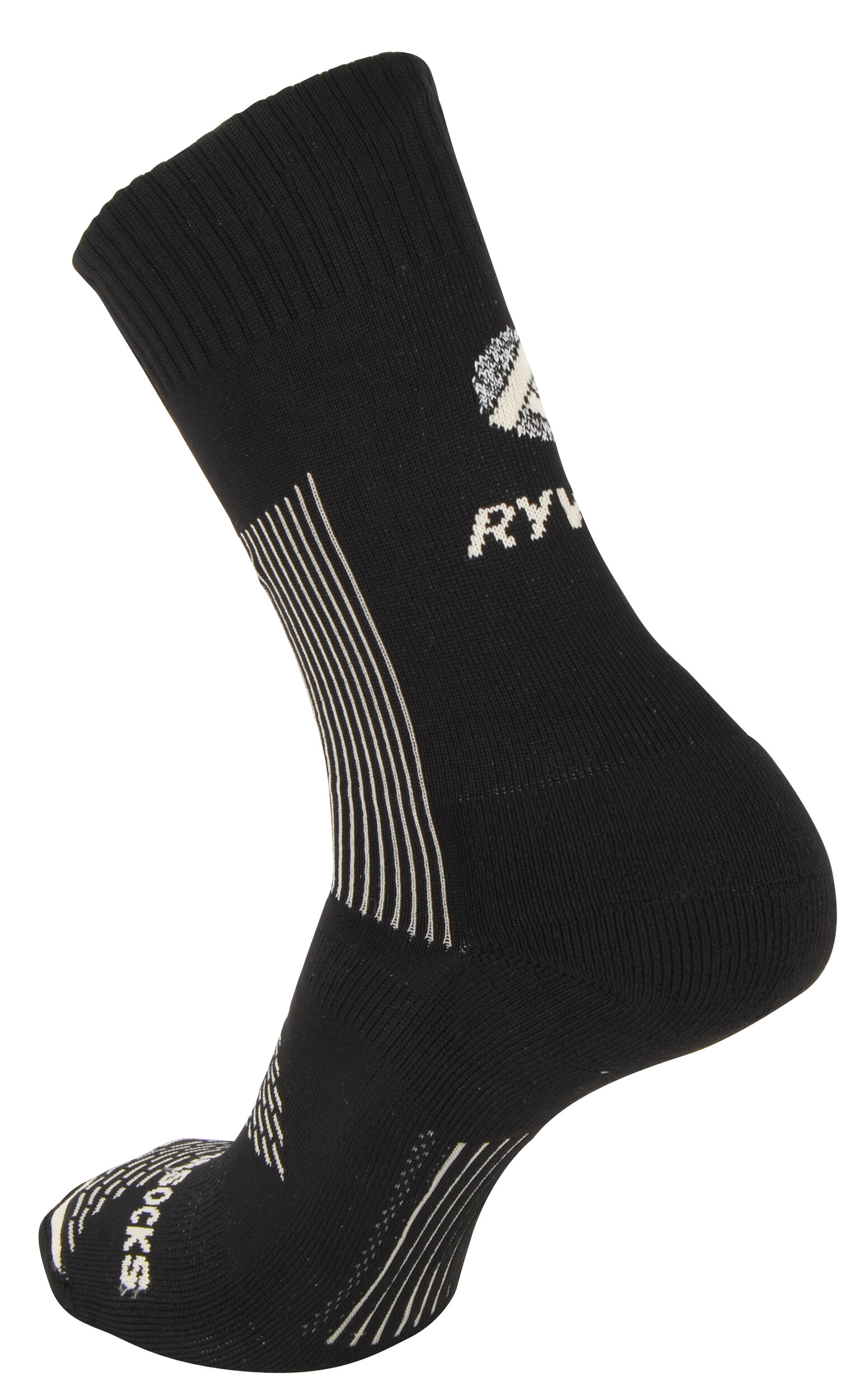 1079 Chaussettes jarrette marche-randonnée Rywan BI-CLIMASOCKS Randonnée Hiking Noir Blanc 2