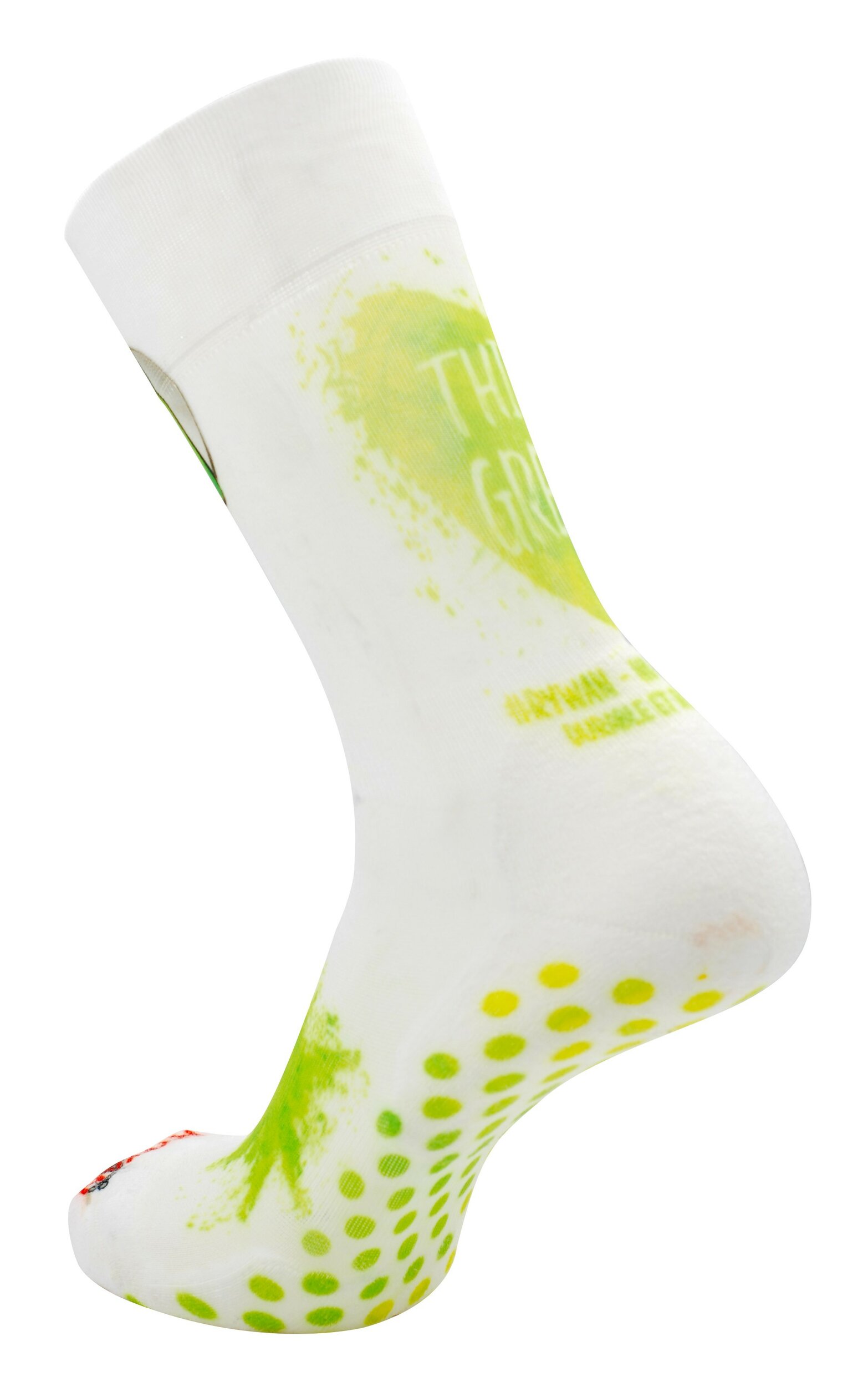 1846 Chaussettes jarrette running-trail Rywan NO LIMIT GRAPHIK Think Green Jaune citron Vert anis Pistache 2
