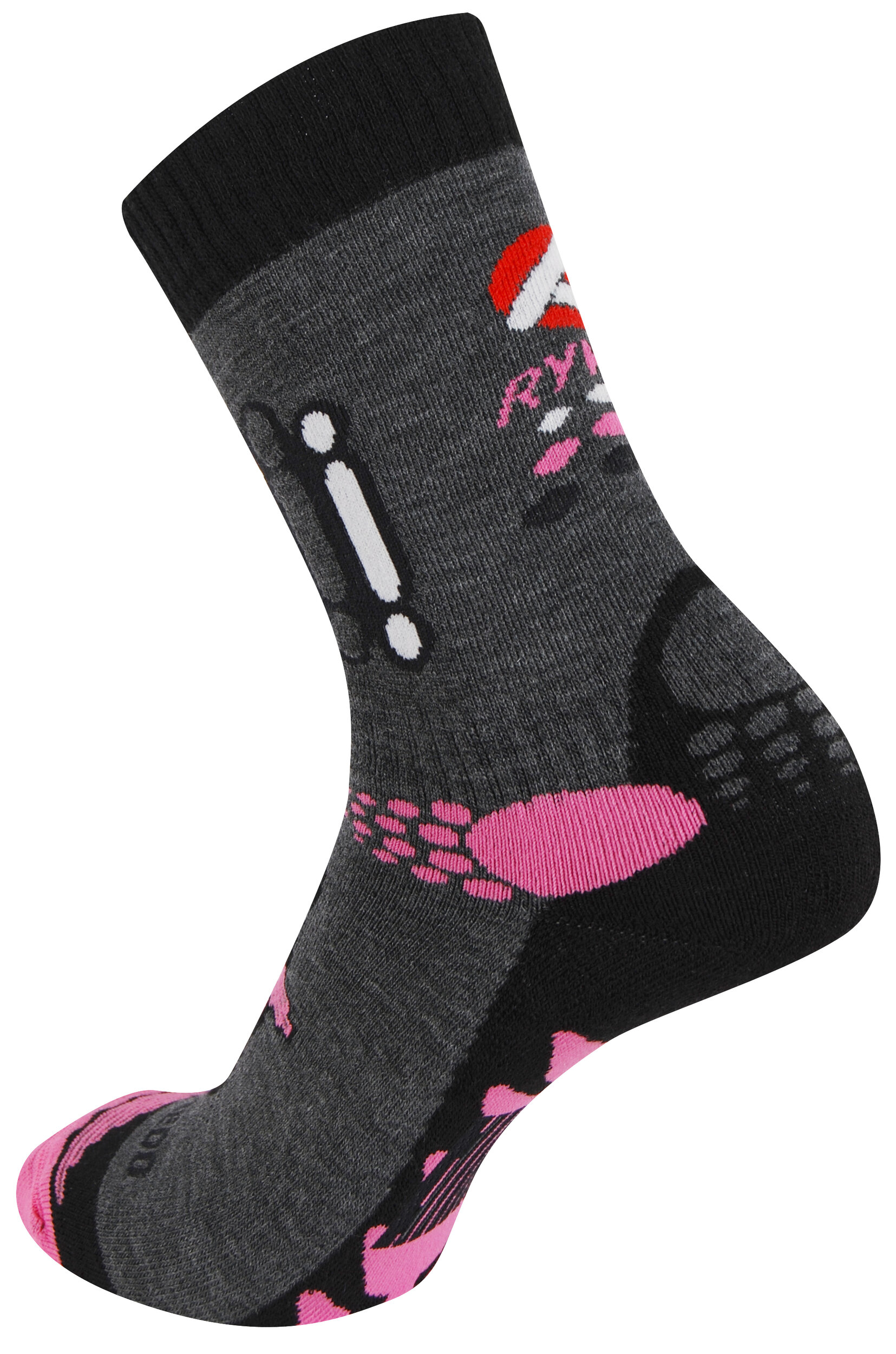 1847 Chaussettes jarrette marche-randonnée Rywan LAVAREDO Randonnée hiking Noir Gris Rose 2