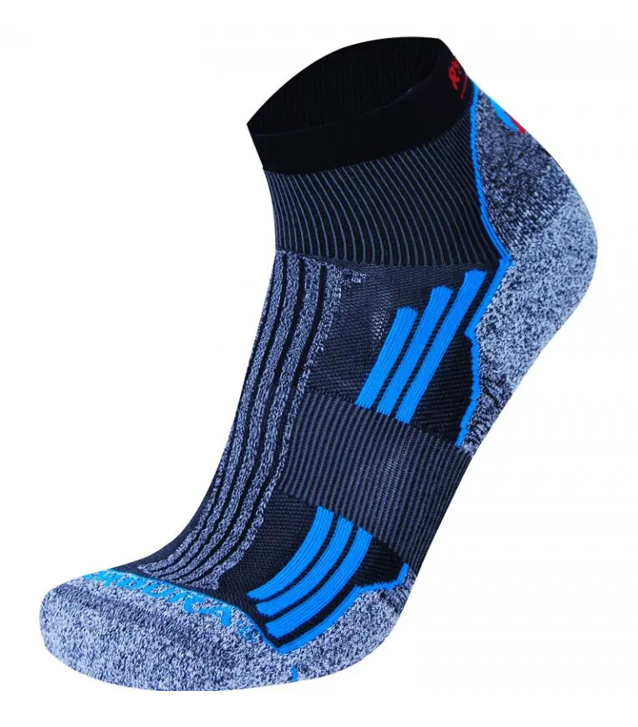 1044 Chaussettes tige courte running-trail RYWAN NO LIMIT TRAIL Trail Endurance Noir Gris Bleu