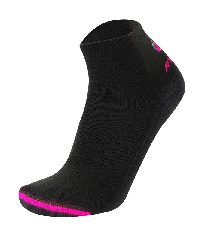 1067 Chaussettes tige courte marche-radonnée Rywan BI-SOCKS RANDO ORIGIN Stop Ampoules Noir Rose