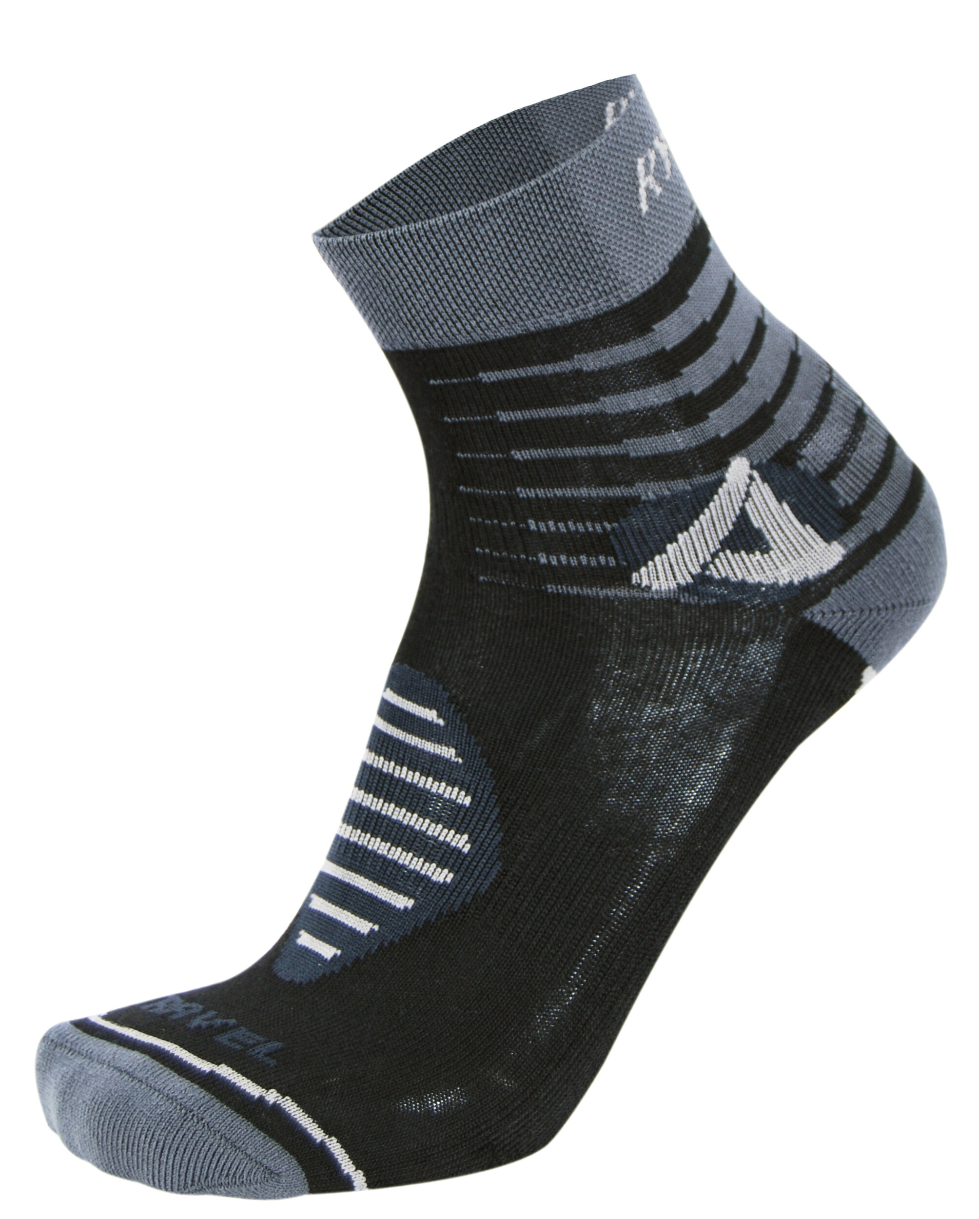 2209 Chaussettes tige courte marche-randonnée Rywan TRAVEL Courte Lot de 2 paires Noir Gris Rouge 7