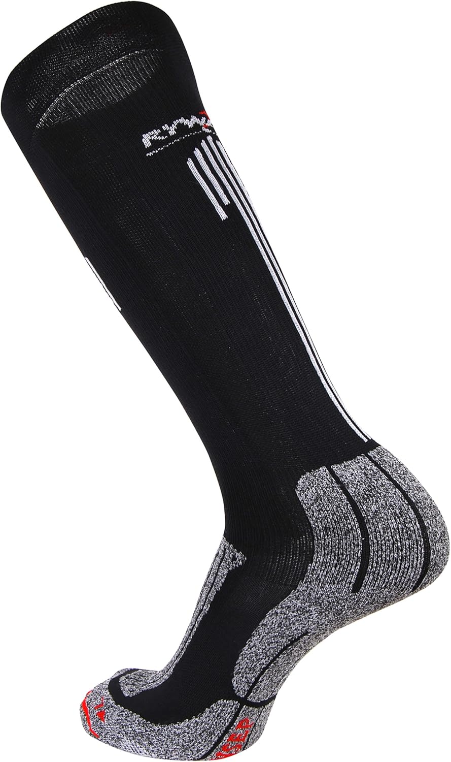 1884 Chaussettes mi-bas running-trail Rywan COMPRIM RUN COMPRESSION RUNNING Noir Gris Rouge 2