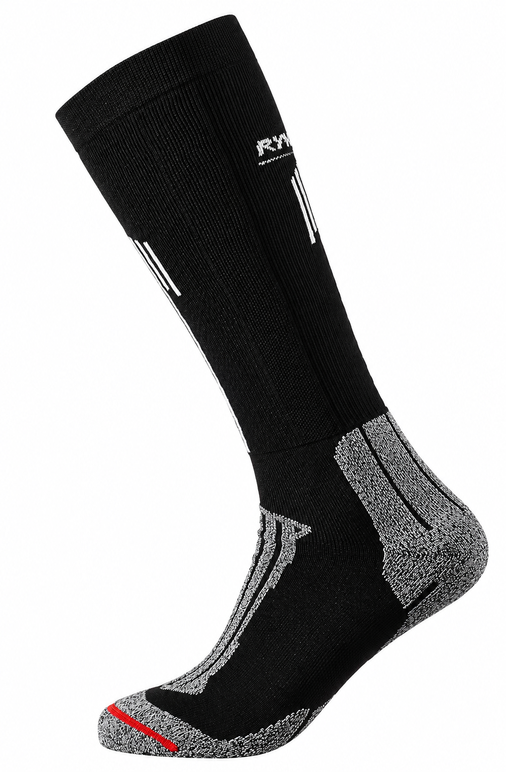 1884 Chaussettes mi-bas running-trail Rywan COMPRIM RUN COMPRESSION RUNNING Noir Gris Rouge 1b