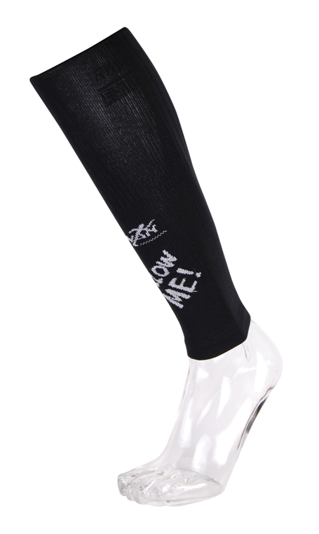 1062 Manchons running-trail RYWAN Follow Me &amp; Keep Distance COMPRESSION RUNNING Noir Blanc