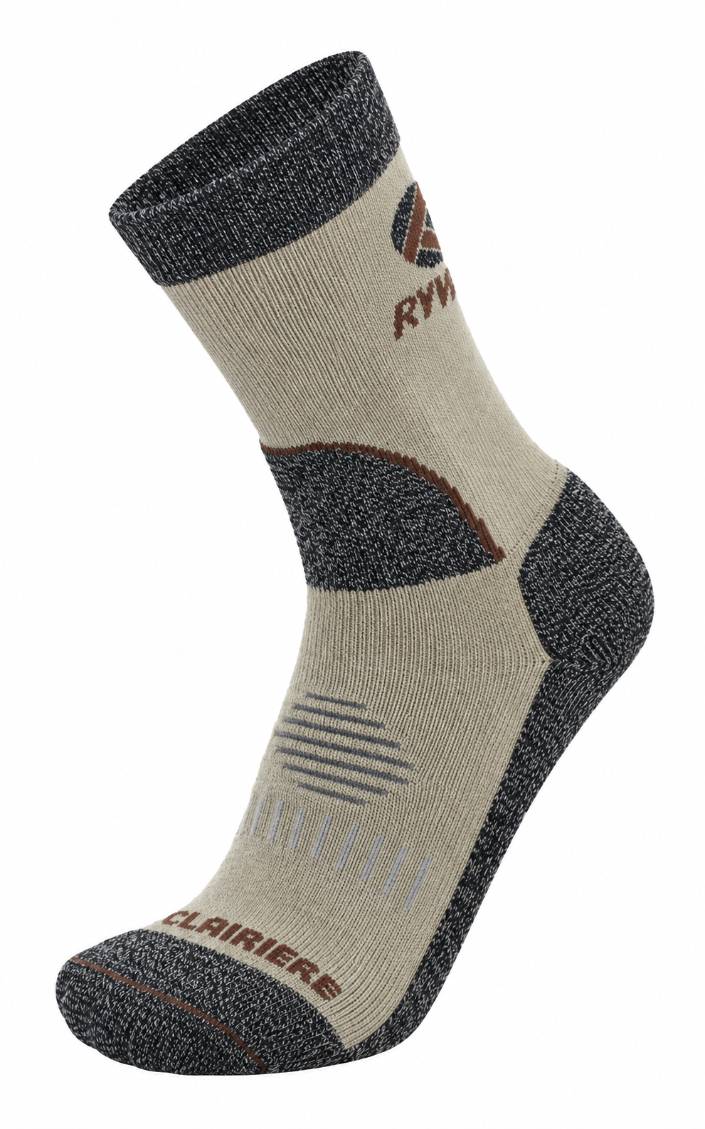1812 Chaussettes jarrette marche-randonnée Rywan CLAIRIERE Randonnée hiking Beige Gris anthracite Marron 3