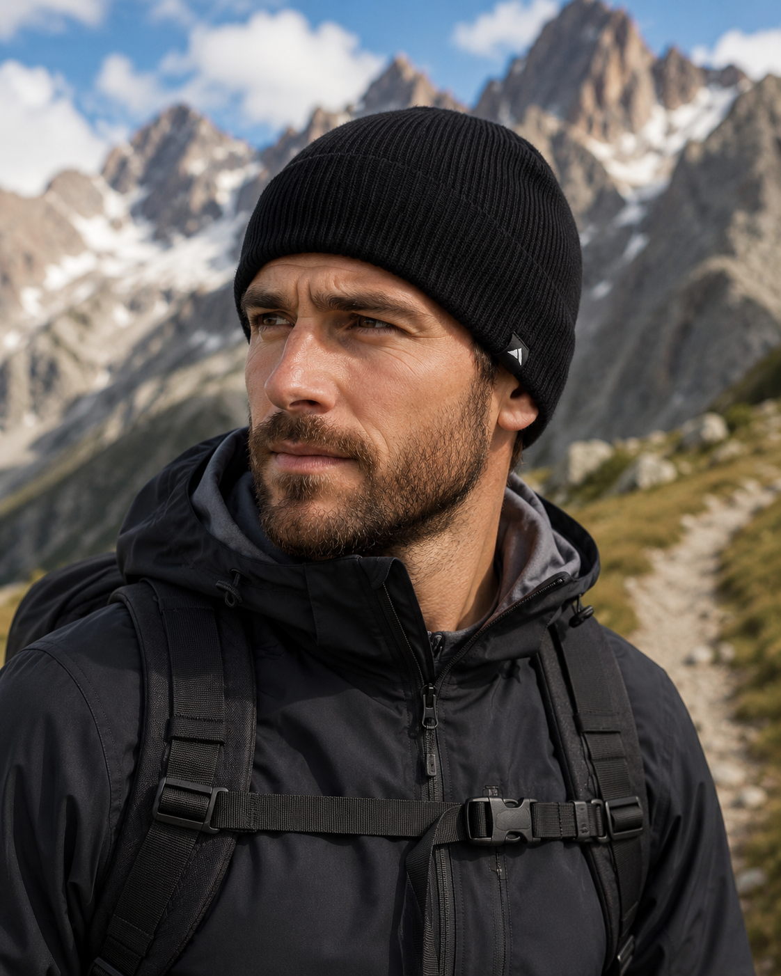 Bonnet unisexe LHOTSE Sammy Noir 2