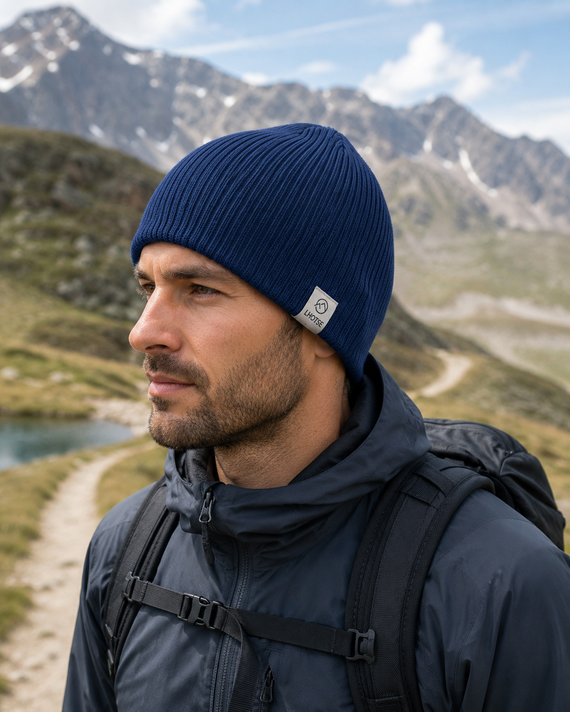 Bonnet unisexe LHOTSE Sammy Bleu Marine 2