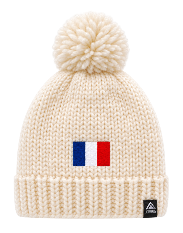 Bonnet doublé polaire unisexe LHOTSE Silpion blanc cassé 1