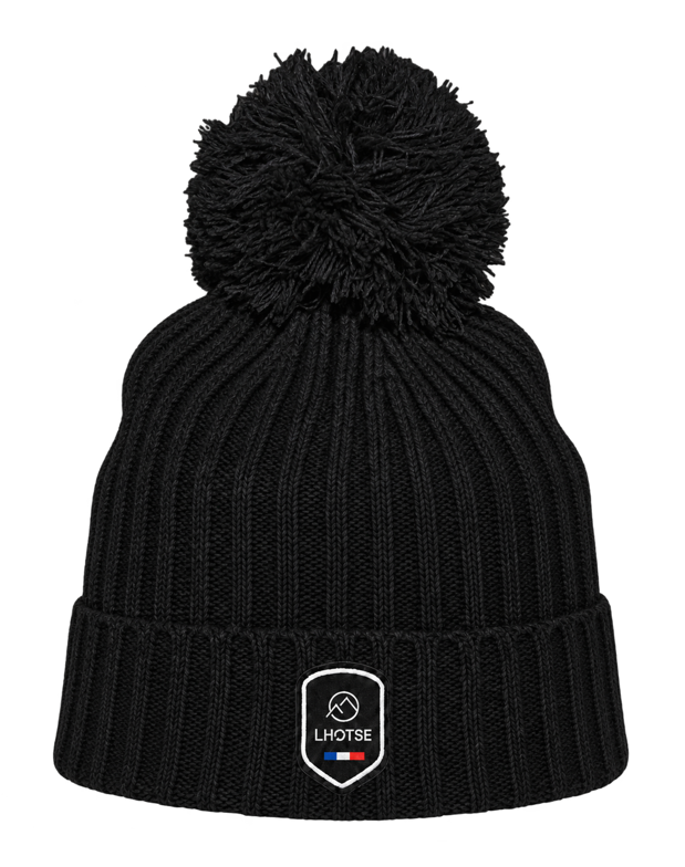 Bonnet doublé polaire unisexe LHOTSE Melko Noir 1