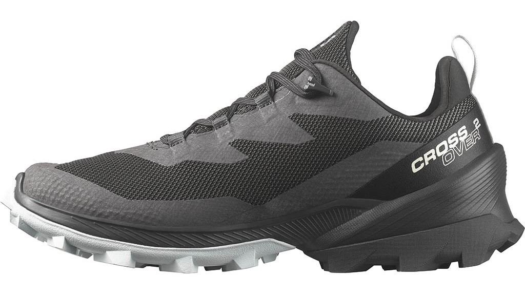 Chaussures trail femme Salomon CROSSOVER 2 GTX W Noir Gris Gris nacré Rouge 4