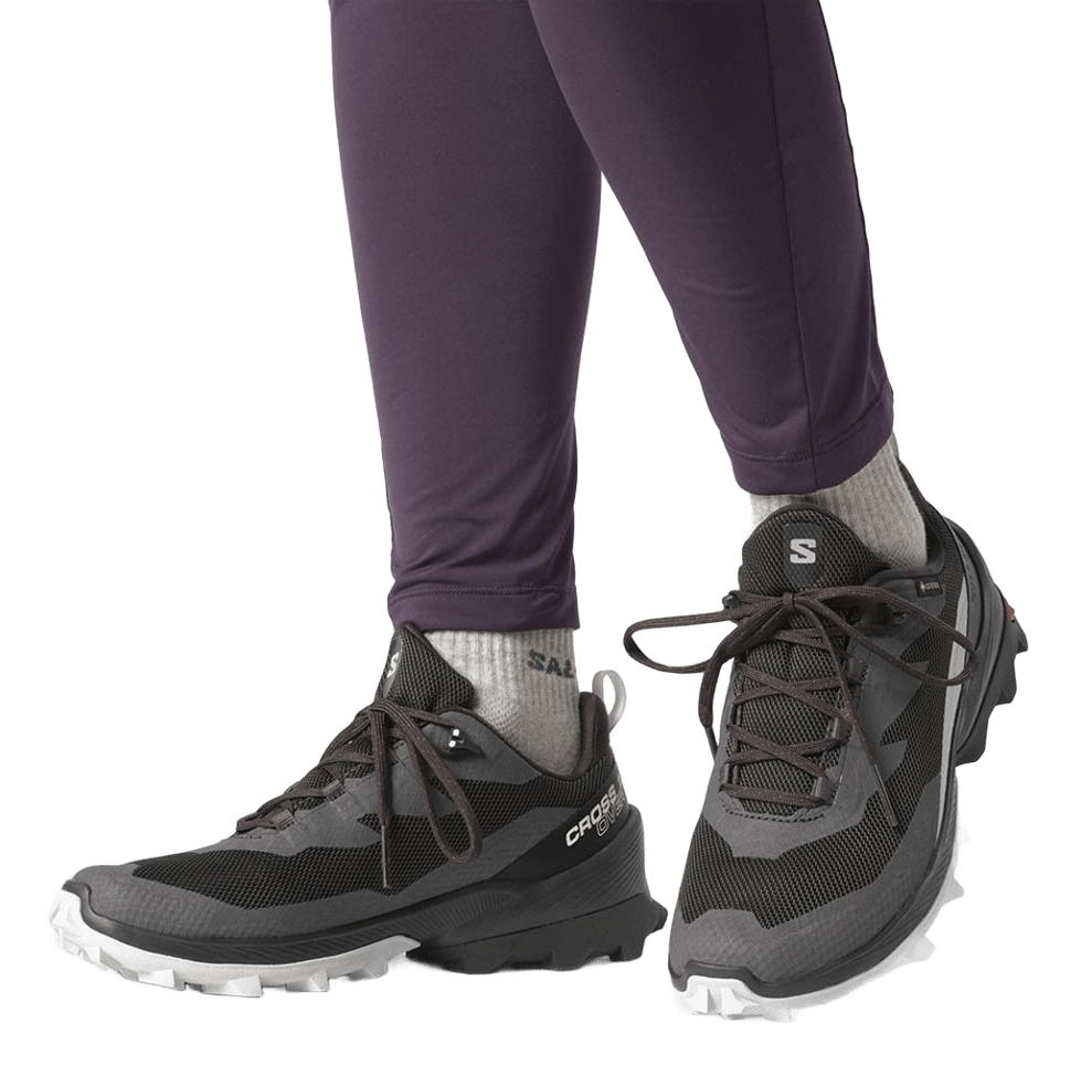 Chaussures trail femme Salomon CROSSOVER 2 GTX W Noir Gris Gris nacré Rouge 8
