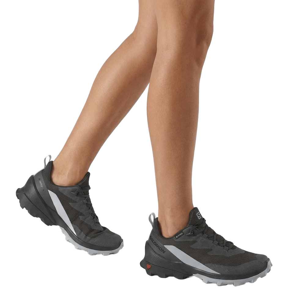 Chaussures trail femme Salomon CROSSOVER 2 GTX W Noir Gris Gris nacré Rouge