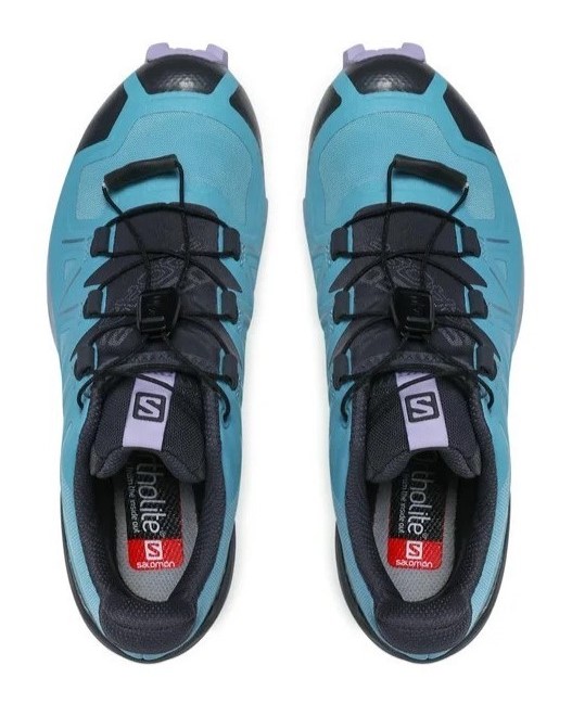 Chaussures trail femme Salomon SPEEDCROSS 5 GTX Bleu Violet clair Gris anthracite 6